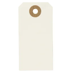 Manila tags 4x8 cm 20 st creme