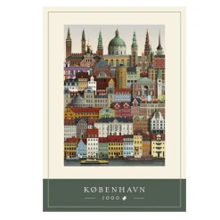 Martin Schwartz puslespil København bymotiv. 1000 brikker, 50×70 cm