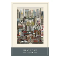 Martin Schwartz puslespil New York bymotiv. 1000 brikker, 50×70 cm