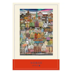 Martin Schwartz puslespil Norge. 1000 brikker, 50×70 cm