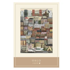 Martin Schwartz puslespil Oslo bymotiv. 1000 brikker, 50×70 cm
