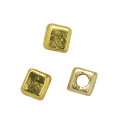 Mellemdel terning guld 100 stk