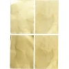 Messingark, tynd folie, 4 stk. A5-ark (148×210 mm), tykkelse 0,095 mm