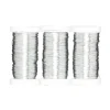 Metaltråd, forzinket, formbar jerntråd, 3 ruller à 125 meter, Ø0,35 mm