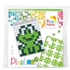 Mini-kit pixelhobby frø – med nøglering 30×40 mm & 3×144 pixler