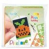 Mini-kit pixelhobby græskar – med nøglering 30×40 mm og 3×144 pixler