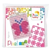 Mini-kit pixelhobby sommerfugl – med nøglering 30×40 mm & 3×144 pixler