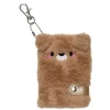 Mini-notesbog Bjørn, sød og fluffy med karabinhage, 65 ark, 7,5×10 cm