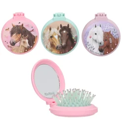 Miss Melody hårbørste med spejl Ø6,5 cm – pris pr. stk., sælges assorteret online