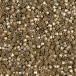 MIYUKI Delica 11/0 gråbrun 5g – DB0671 Silver Lined Variegated Taupe Silk