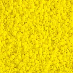 MIYUKI Delica 11/0 gul mat 5g – DB0751 Matted Opaque Yellow