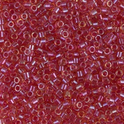 MIYUKI Delica hindbærrød 5g – DBM0062 Light Lined Cranberry