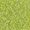 MIYUKI Delica limegrøn 5g – DBM0860 Matted Transparent Chartreuse AB