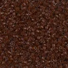 MIYUKI Delica 11/0 mørkbrun 5g – DB1392 Dark Topaz Lined Rootbeer