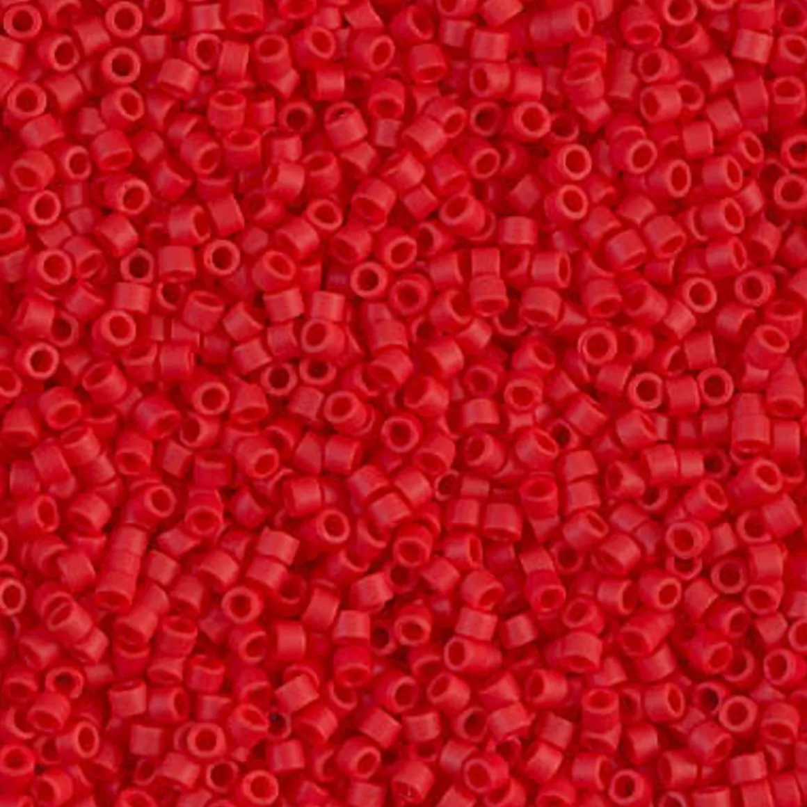 MIYUKI Delica 11/0 mørkerød 5g – DB0753 Matted Opaque Red