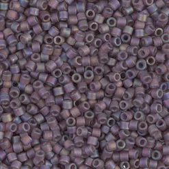 MIYUKI Delica mørklilla 5g – DBM0869 Matte Transparent Mauve AB