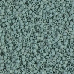 MIYUKI Delica 11/0 støvgrøn 5g – DB0374 Matted Seafoam Green Luster