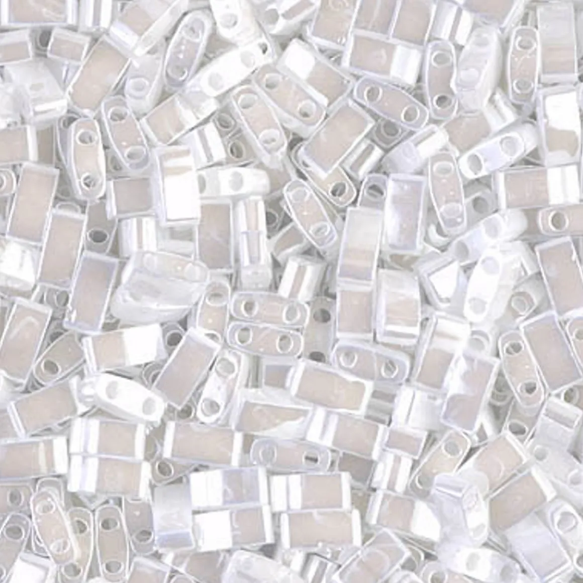 MIYUKI Half tila hvid pearl 5g – HTL0420 White Pearl Ceylon