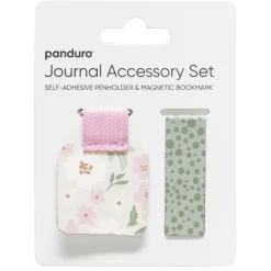 Mønstret selvklæbende penneholder og magnetisk bogmærke