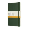 Moleskine Classic Notebook Large (13×21 cm), grønt, blødt omslag – 240 linjerede sider