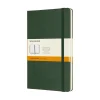 Moleskine Classic Notebook Large (13×21 cm), grønt, hårdt omslag – 240 linjerede sider