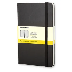 Moleskine Classic Notebook Pocket (9x14 cm), sort, hårdt omslag – 192 ternede sider