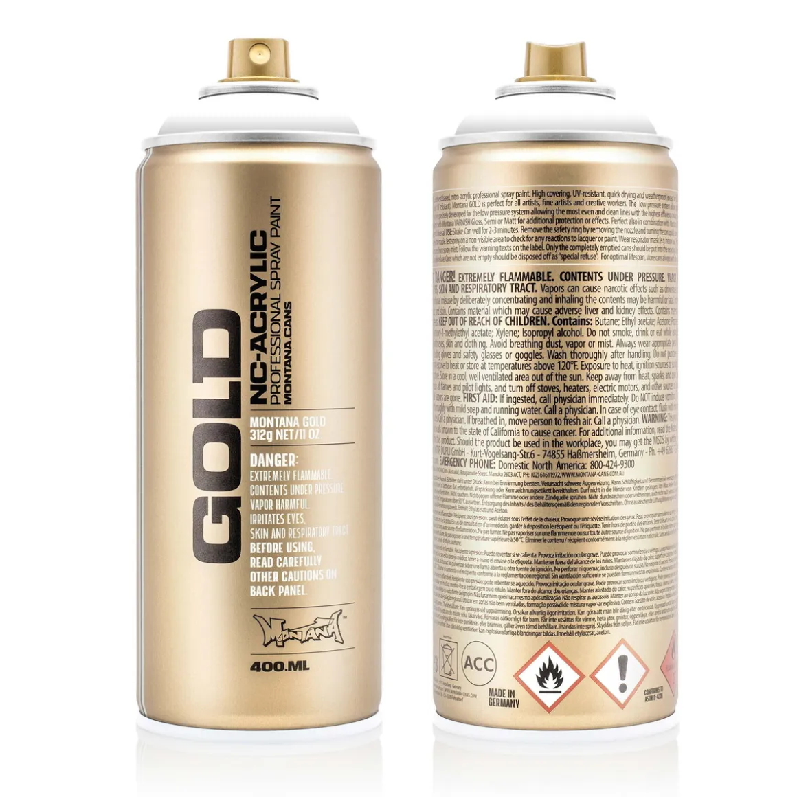 Montana Gold spraymaling 400 ml - Shock 9100 White