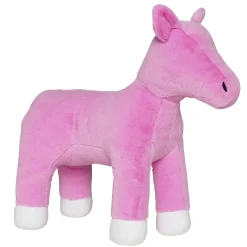 My Hobby Pony, rosa, udekoreret krammedyrs-pony, som indbyder til DIY og hobbyarbejde, 37×15×36 cm