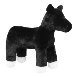 My Hobby Pony, sort, udekoreret krammedyrs-pony, som indbyder til DIY og hobbyarbejde, 37×15×36 cm