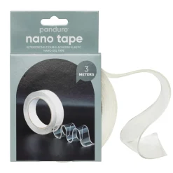 Nano Tape 3 meter nanotape, 3 cm bred – transparent og dobbeltklæbende