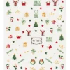 Neglestickers jul og julemotiver og tekst. 1 ark nail stickers a 8,5×10 cm