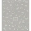 Neglestickers selvlysende, glow in the dark. 1 ark nail stickers a 8,5×10 cm