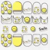 Neglestickers smiley – 20 negleklistermærker med smileys, tekst og små miniperler