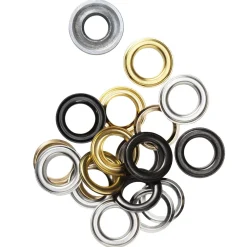 Nitter Ø14 mm refill, 12-pak. 4 guldfarvede, 4 sølvfarvede og 4 sorte