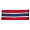 Norgesbånd med norske flags farver, 3 m langt og 40 mm bredt