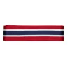 Norgesbånd med norske flags farver, 3 m langt og 25 mm bredt