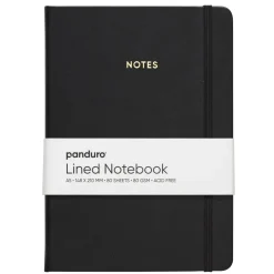 Notesbog A5 (148×210 mm), 80 linjerede ark, 80 g/m²