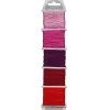 Nylontråd 5x10m 1 mm rosa/rød