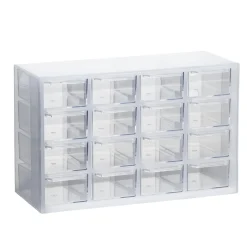 Opbevaringskommode med 16 skuffer, 22,6×8,8×14,4 cm
