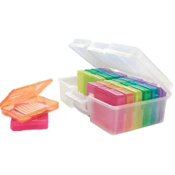 Opbevaringstaske, 38×24,5×13 cm, med 12 mindre kasser a 15×10×2,7 cm