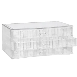 Opbevaring til perler og smykkedele, 3 etager, 72 rum, 23.5×13×10,5 cm