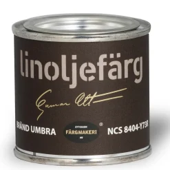 Ottossons Färgmakeri linoliefarve 100 ml, Brændt Umbra 8404–Y73R