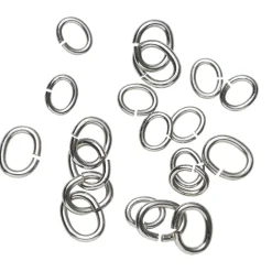 Ovale O-ringe mix 20-pak sølvfarvet – 3×4 mm & 5×6 mm, 10 af hver