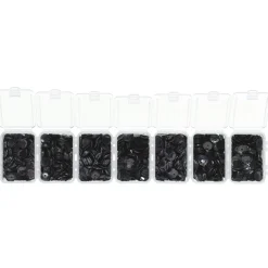 Pailletter sort Ø 6 mm