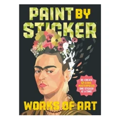 Paint by sticker works of art, farvelæg 12 kendte kunstværker med klistermærker