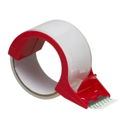 Pakketape med holder og afrivning i metal, beregnet til taperuller på +Ø8 cm