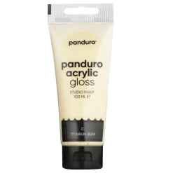 Panduro Acrylic akrylfarve, blank 100 ml – Titanium buff