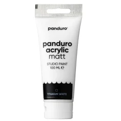 Panduro Acrylic akrylfarve, matt 100 ml – Titanium white