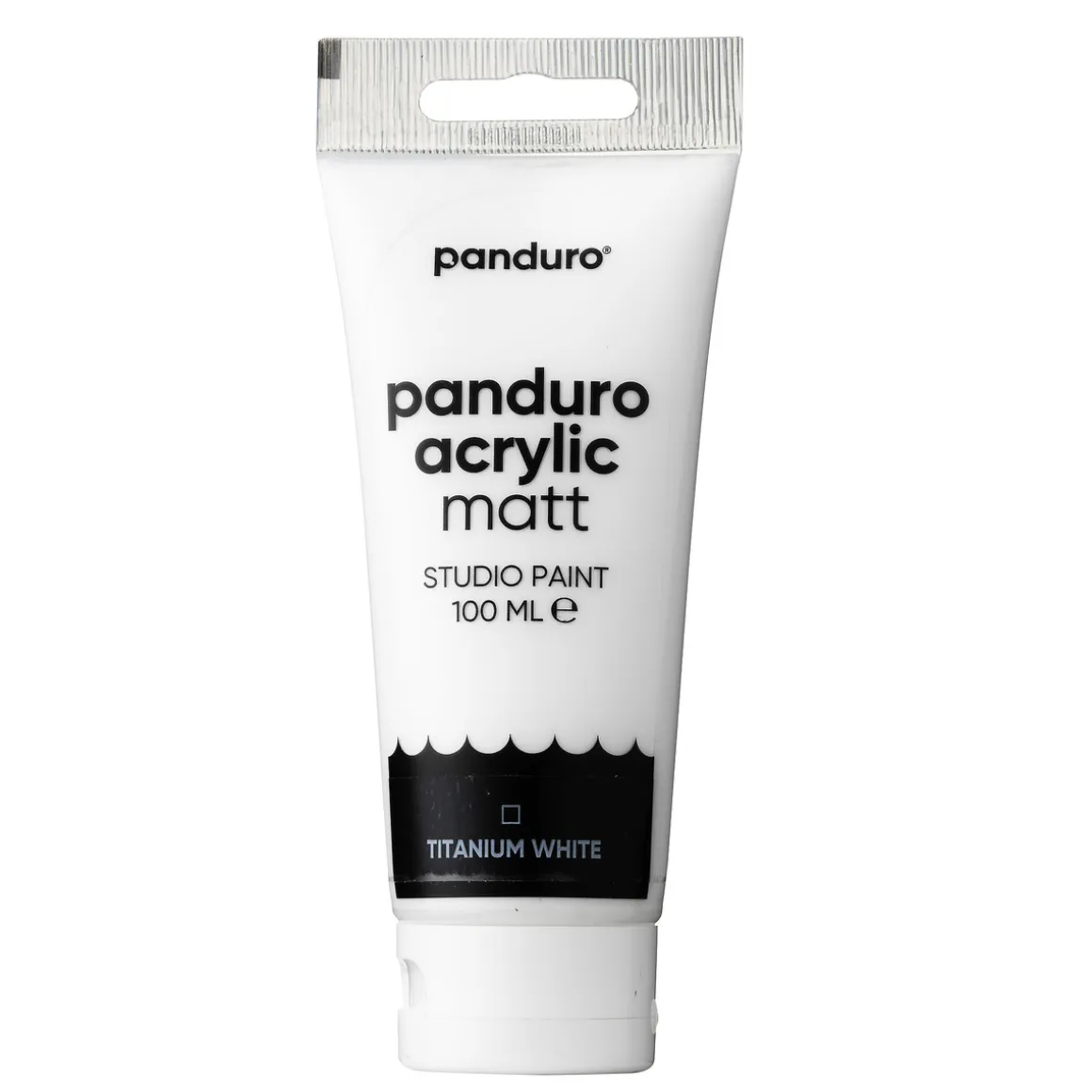 Panduro Acrylic akrylfarve, matt 100 ml – Titanium white
