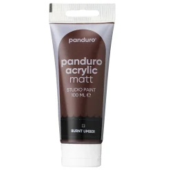 Panduro Acrylic akrylfarve, matt 100 ml – Burnt umber